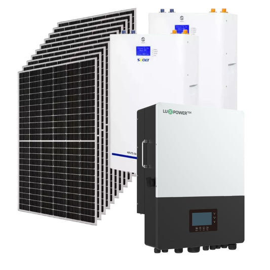 10kW Solar System | Luxpower 10kW Hybrid Inverter | Svolt 5.09kW Lithium-Ion Wall Mount Battery | Canadian Solar 550W Solar Panel