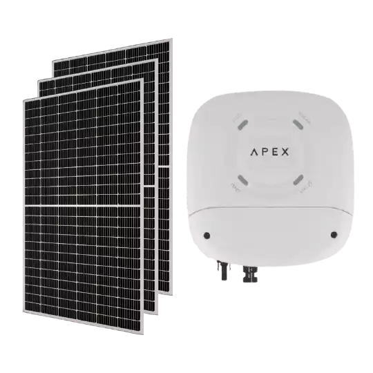 APEX SOLAR GEYSER KIT | 550W JA Solar Panels | APEX SOLAR GEYSER SYSTE ...