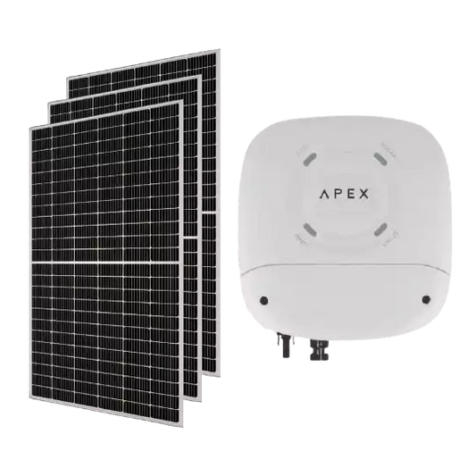 APEX SOLAR GEYSER KIT | 550W JA Solar Panels | APEX SOLAR GEYSER SYSTEM