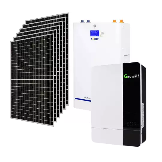 SOLAR SYSTEM | GROWATT 5KW HYBRID INVERTER | SVOLT 5.09KW LITHIUM-ION WALL MOUNT BATTERY | TRINA 550W SOLAR PANEL