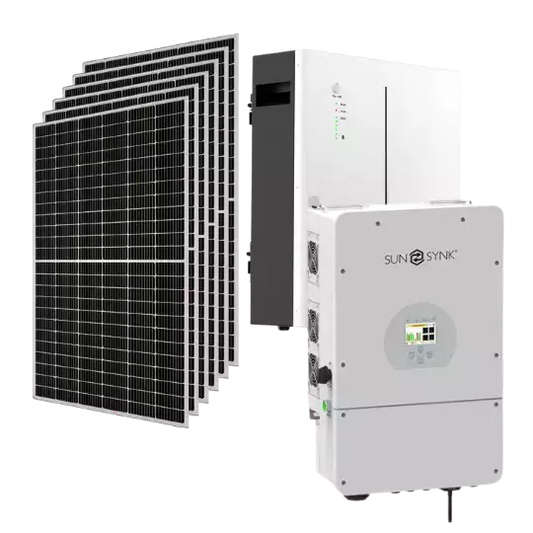 8KW SUNSYNK SOLAR SYSTEM | SUNSYNK 8KW HYBRID INVERTER | SUNSYNK 5.32KWH LITHIUM-ION BATTERY | JA SOLAR 550W SOLAR PANEL