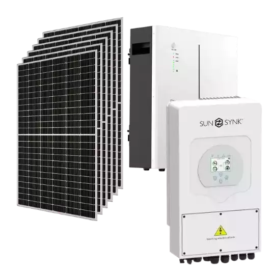 5kW Sunsynk Solar System | SUNSYNK 5KW HYBRID INVERTER | SUNSYNK 5.32KWH LITHIUM-ION BATTERY | JA Solar 550W Solar Panel